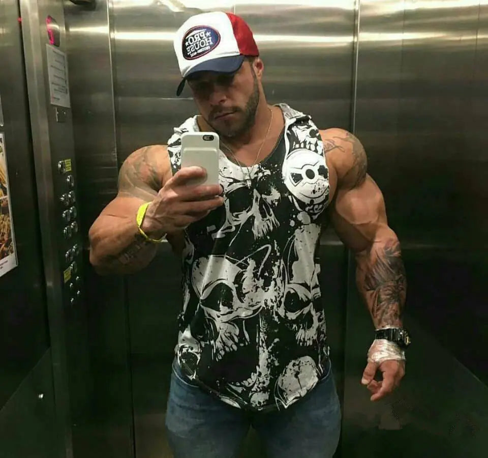 Men's Summer Quick-Dry Hooded Workout Tank Top